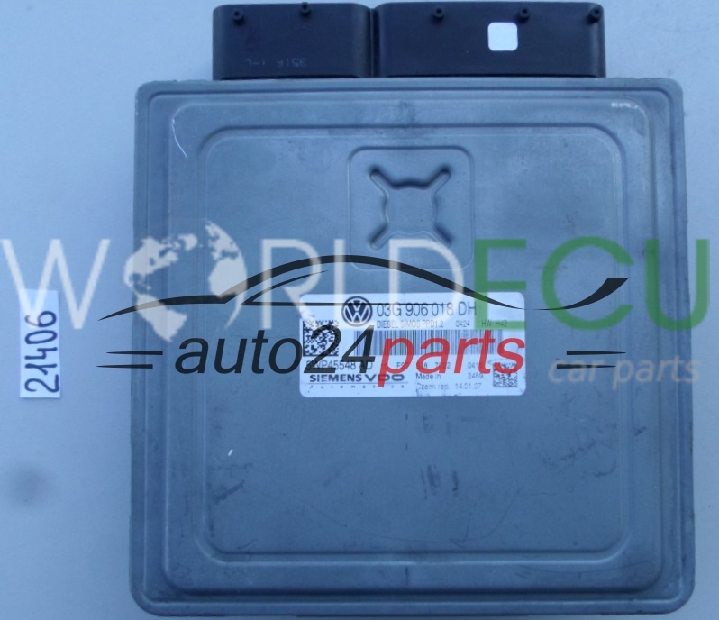 ECU Engine control unit AUDI A3 SIEMENS VDO 5WP45548 AD, 5WP45548AD