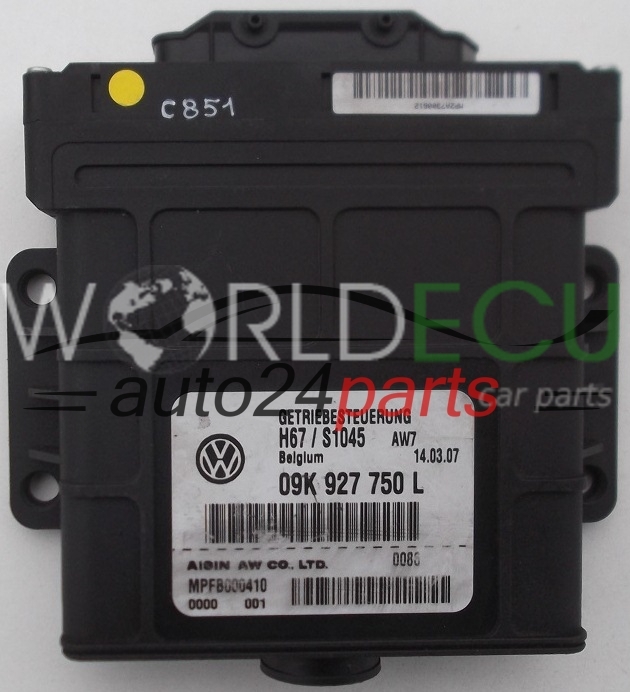 ECU AUTOMATIC GEARBOX VOLKSWAGEN TRANSPORTER 09K 927 750 L, 09K927750L