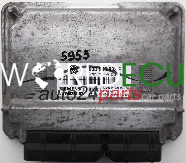 ECU CENTRALITA DE MOTOR VW VOLKSWAGEN POLO 1.2 03D906033F, 03D 906 033 ...