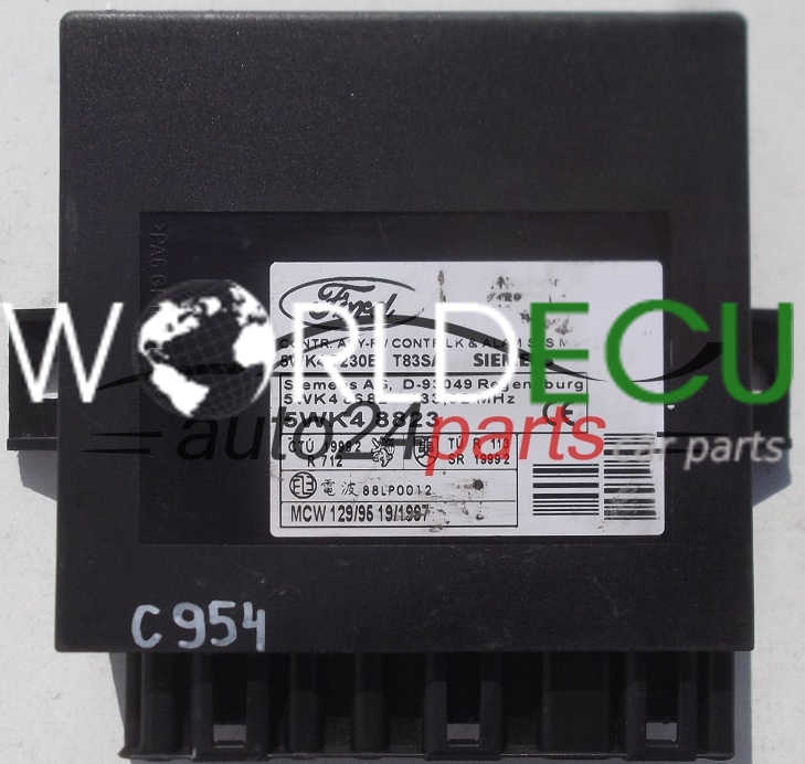 COMFORT CONTROL MODULE FORD FOCUS SIEMENS 5WK4 7230E, 5WK47230E, 5WK4