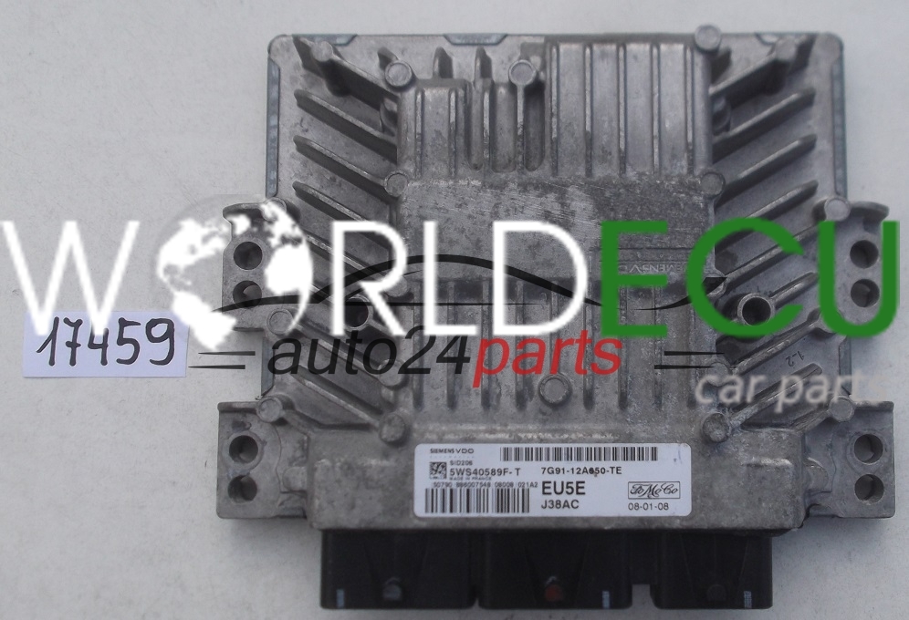 Calculateur Ford S-Max Continental SID 206 - 5WS40420 T - Occasion