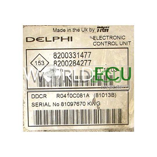 ECU ENGINE CONTROLLER R0410C081A / 8200331477 / 8200284277 / DDCR 81013B