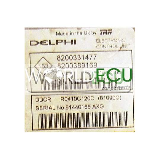 ECU ENGINE CONTROLLER R0410C120C / 8200331477 / 8200389169 / DDCR 81090C
