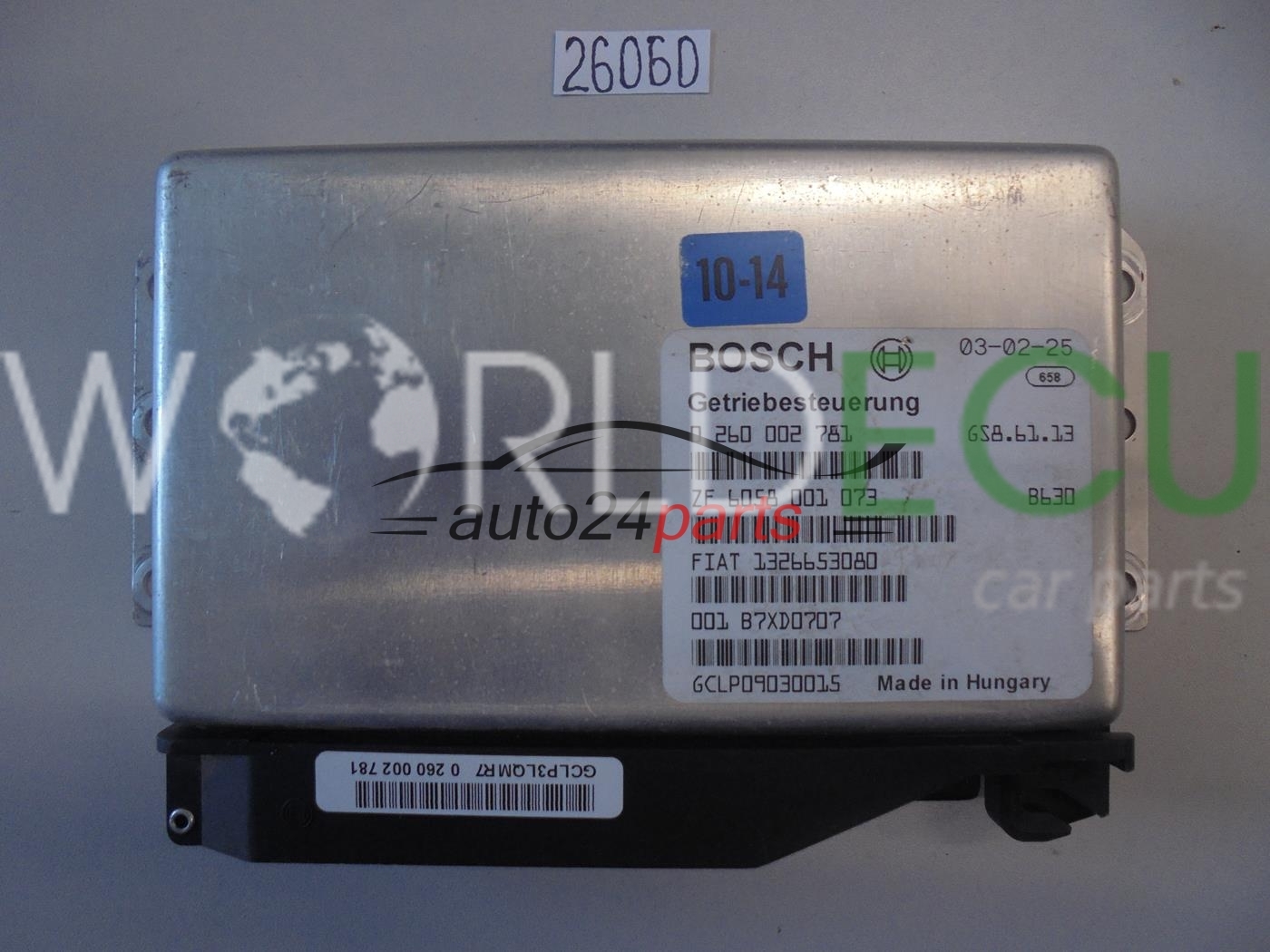 Ecu Automatic Gearbox FIAT DUCATO 2.8 JTD BOSCH 0 260 002 781