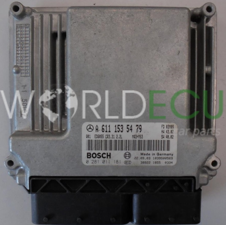 ECU ENGINE CONTROLLER 0281011181 / A6111535479 / 6111535479 