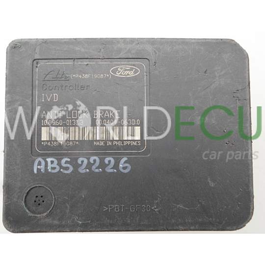 POMPE HYDRAULIQUE ET CALCULATEUR d'ABS FORD KUGA FoMoCo 8V41-2C405-AE, 8V412C405AE, ATE 10.0200-0372.4, 10020003724, 10.0960-0131.3, 10096001313, 00.0404-063D.0, 000404063D0