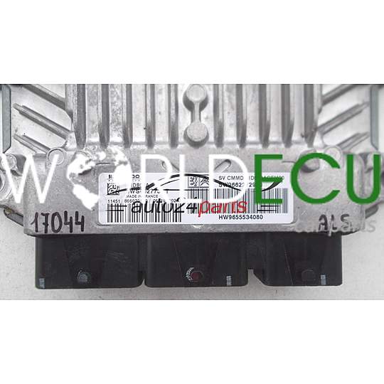 ECU ENGINE CONTROLLER PEUGEOT 307 2.0 HDI SIEMENS 5WS40277J-T, 5WS40277JT, SW9662272980, HW9655534080, SID 803A