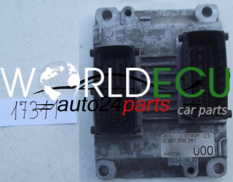 ECU ENGINE CONTROLLER FIAT MAREA 2.0 BOSCH 0 261 206 341, 0261206341 ...