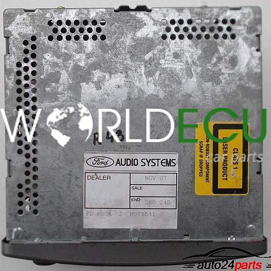 RADIO CD 6000 RDS FORD YS4F-18C815-AC / YS4F18C815AC / M075541