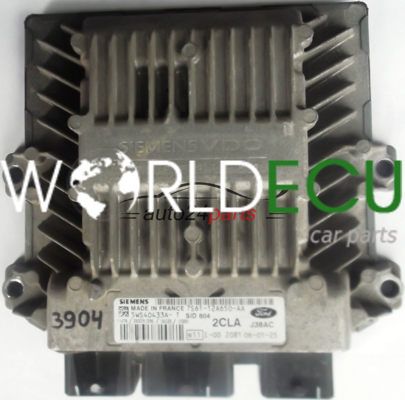 Calculateur SID 802 Pour Ford Fiesta/Fusion - Référence 5WS40031A-T - Occasion à Reprogrammer