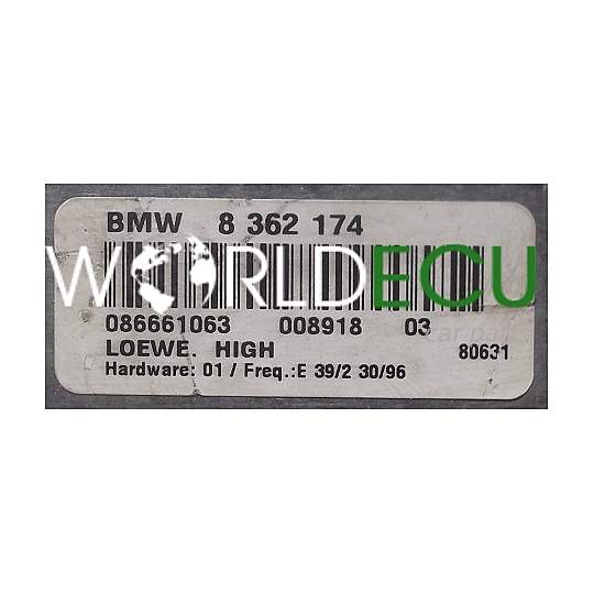 RADIO AMP MODULE AMPLIFICATEUR BMW E39 8 362 174, 8362174, 086661063