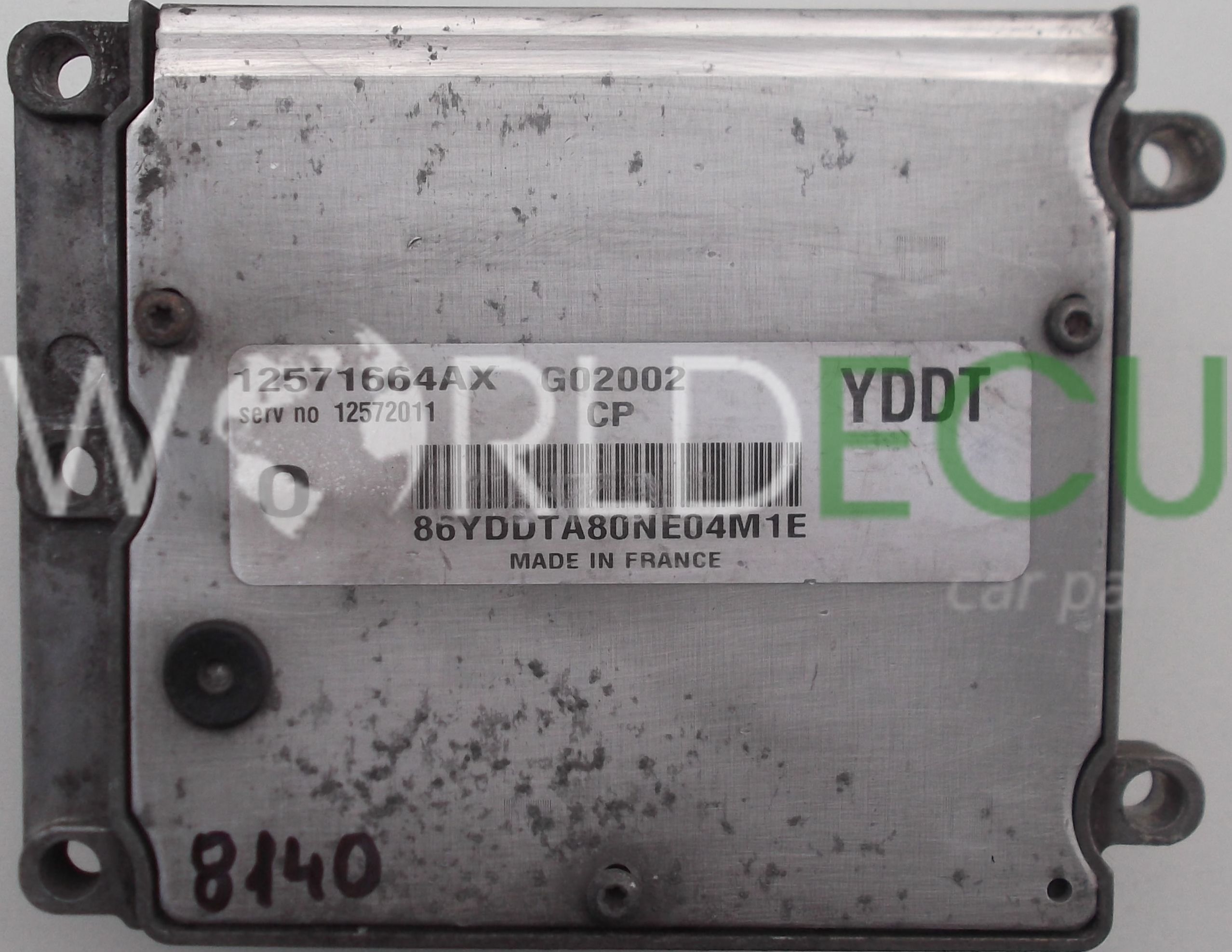 ECU ENGINE CONTROLLER OPEL VECTRA SIGNUM 2.2 Z22SE 12571664AX YDDT