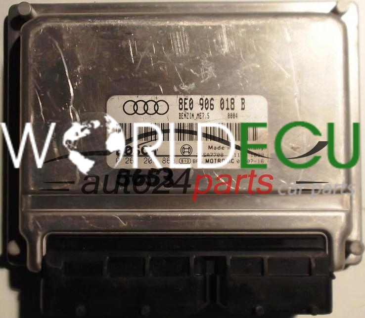 Calculateur Décodeur Audi A4 1.8 Bosch ME7.5 – Pièce Remanufacturée, Référence 0261207215