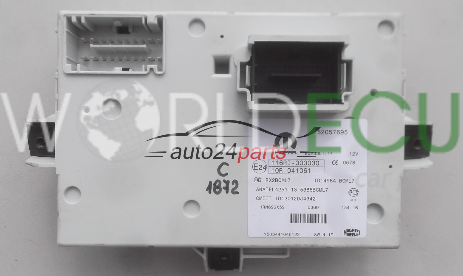COMFORT CONTROL MODULE BSI BSM FIAT 52057695, 116RI000030, 116RI000030