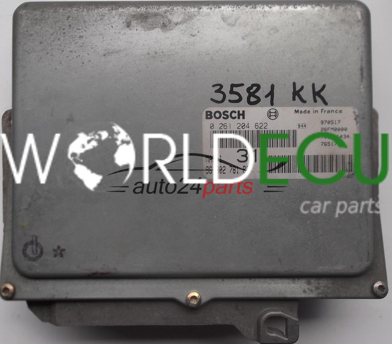 Calculateur Moteur CITROEN SAXO 1.4 S2000 - Réf 9641816080 / 9637706480, Occasion Fonctionnel