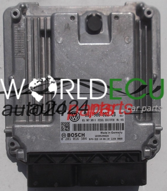Calculateur Moteur (ECU) Décodé Pour VW T5 2.5 TDI - Références 070906016AN / 0281011604 - Marque Bosch, Remanufacturé En France