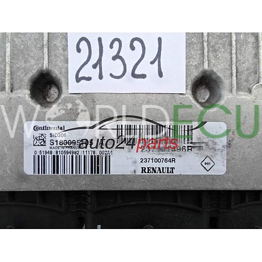 Centralina motore DACIA DUSTER SID306 S180095105 A, S180095105A, 237101496R