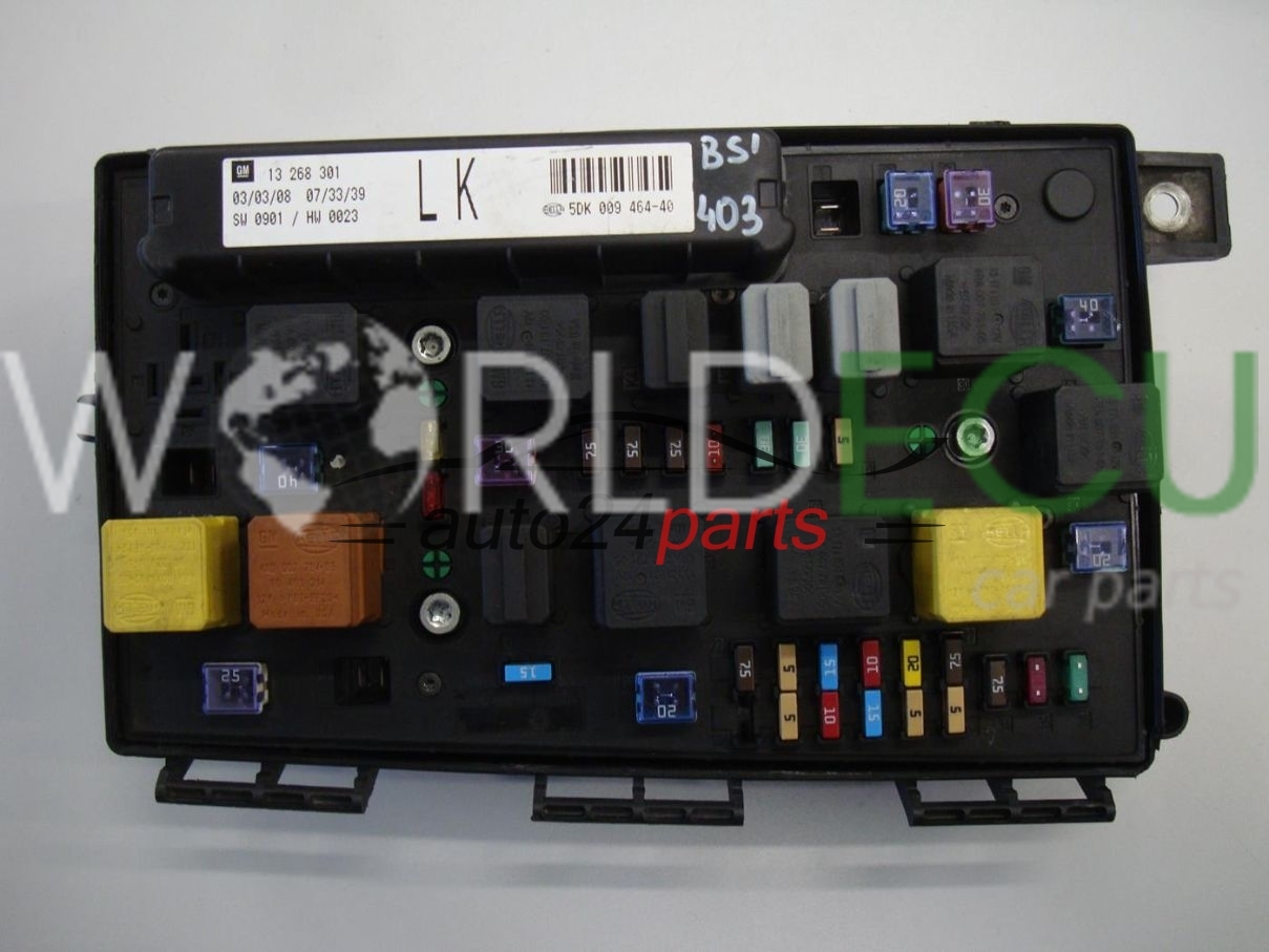 FUSE BOX BSI OPEL ASTRA H ZAFIRA B GM 13 268 301 LK, 13268301 LK, HELLA