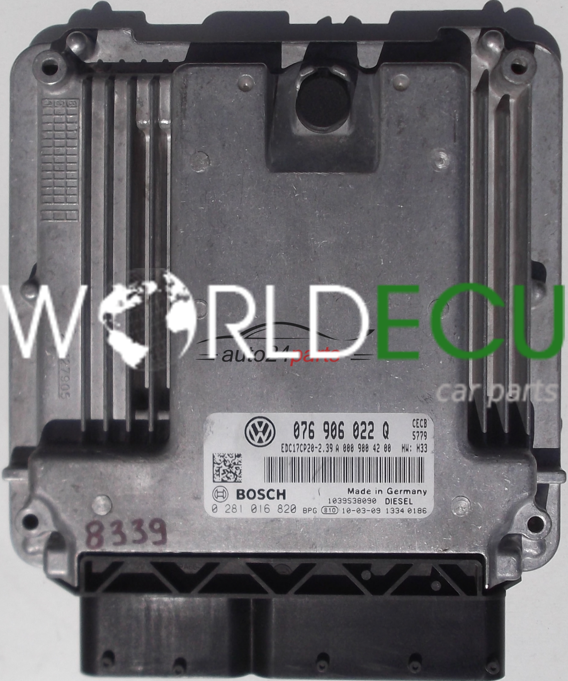 ECU ENGINE CONTROLLER VW VOLKSWAGEN CRAFTER 2.0 CRDI, BOSCH 0 281 016