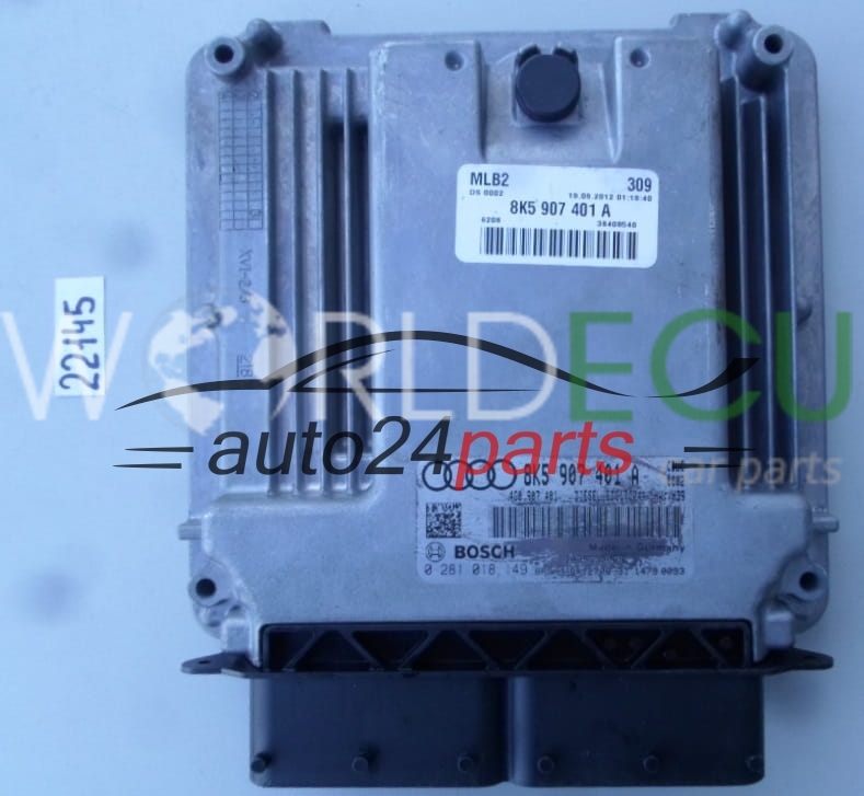 ECU Engine control unit AUDI A4 A5 3.0 TDI BOSCH 0 281 018 149