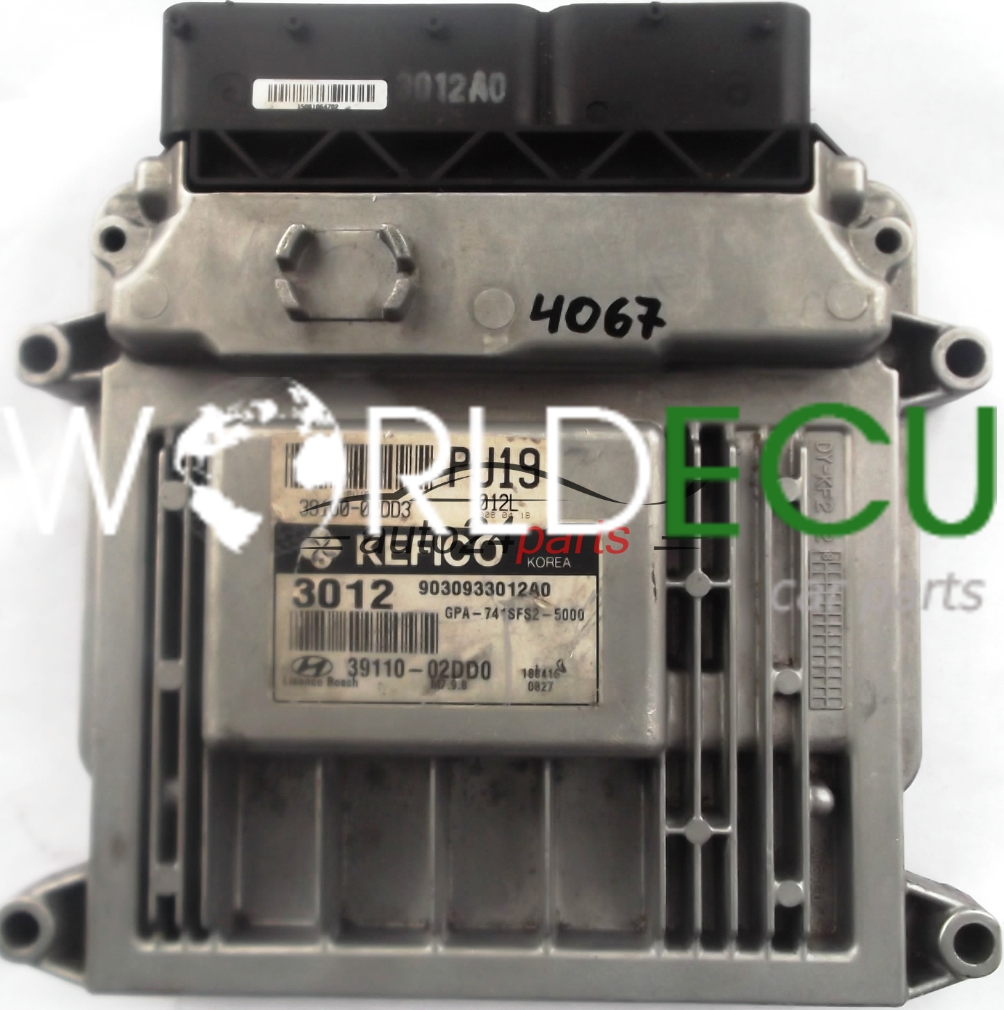 ECU ENGINE CONTROLLER HYUNDAI I10 1.1 3910002DD3, 3910002DD3 PU19