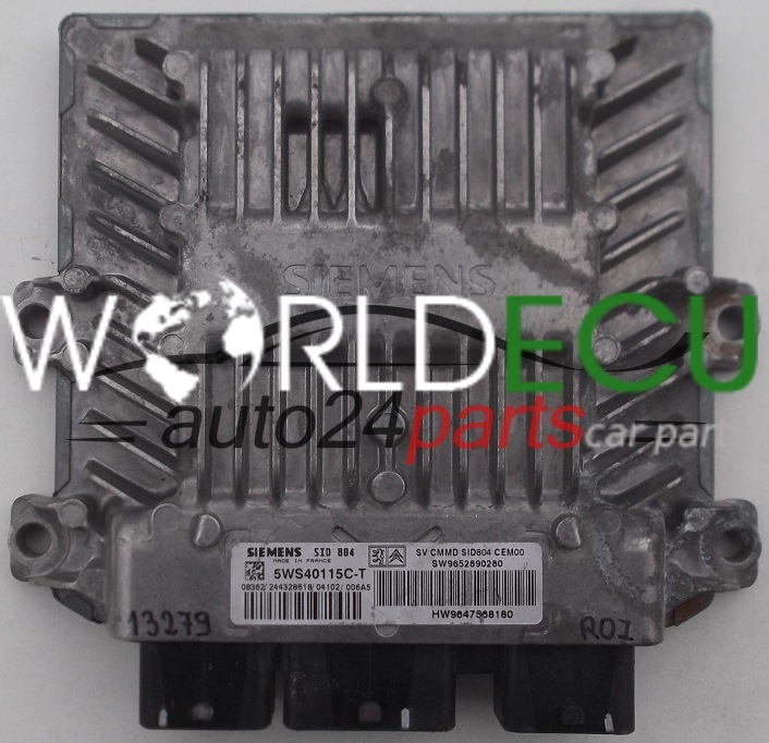 Calculateur Reconditionné Vierge Pour Peugeot/Citroën - Réf. 5WS40168G-T, Siemens, SID805