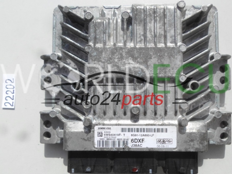 Calculateur Ford S-Max Continental SID 206 5WS40420 T - Occasion Fonctionnel
