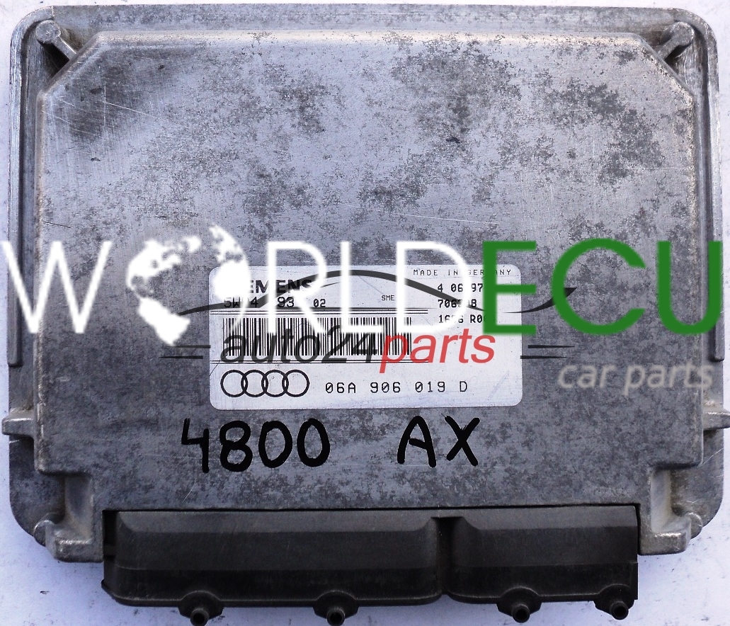 ECU CENTRALITA DE MOTOR AUDI A3 1.6 AEH 06A906019D, 06A 906 019 D ...