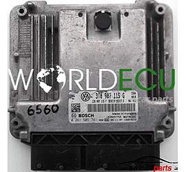 CENTRALINA DO MOTORE SKODA SUPERB 1.8 T BOSCH 0 261 S05 741, 0261S05741, 3T0 907 115 G, 3T0907115G