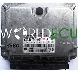 CENTRALINA MOTORE OPEL ASTRA ZAFIRA BOSCH 0281010021, 0 281 010 021, 09133269 CS, 09 133 269, 9133269, 28SA4222