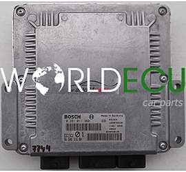 ECU CENTRALITA DE MOTOR PEUGEOT 406 COUPE 2.0 HDI BOSCH 0 281 011 360,  0281011360,  9650931680 9640938180 EDC15C2 01 1039F00238