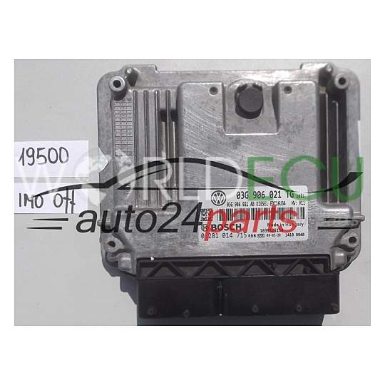 Calculateur Moteur SKODA OCTAVIA 0281014715 03G906021TG 03G906021AB EDC16U34