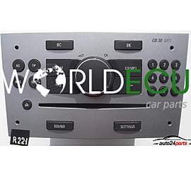 RADIO CD MP3 OPEL ASTRA 497 316 088 / 497316088 / 13 289 932 HT / 13289932HT / CD30