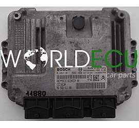 CENTRALINA MOTORE CITROEN PEUGEOT 1.6 HDI BOSCH 0 281 011 802, 0281011802, 96 568 411 80, 9656841180