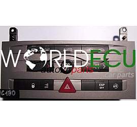 RISCALDAMENTO E PANNELLO DI CONTROLLO ARIA CONDIZIONATA INTERRUTTORE CLIMATRONIC PEUGEOT 407 VISTEON VP4PUH18C612CH, VP4PUH-18C612-CH, 96573326YW, 96573326 YW, 96 573 326 YW 03 D2 RFTA