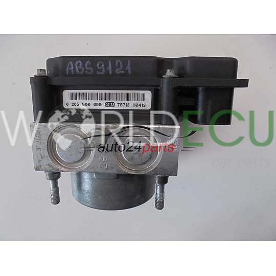 POMPE HYDRAULIQUE ET CALCULATEUR d'ABS FIAT 0265232053 51798104 0265800690