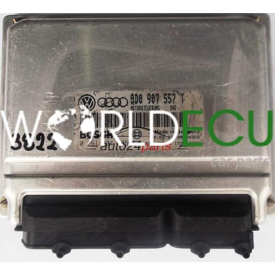 ECU ENGINE CONTROLLER AUDI A4 A6 VW PASSAT 1.8T 8D0907557T, 8D0 907 557 T, BOSCH 0261204185, 0 261 204 185, 0261204184, 0 261 204 184