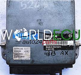 CENTRALINA MOTORE BMW E34 525 2.4 TD BOSCH 0281001077, 0 281 001 077, 2242211, 2 242 211