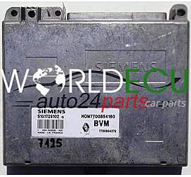 CALCULATEUR MOTEUR RENAULT CLIO 1.4 SIEMENS S101729102 G, S101729102G, HOM7700854160, 7700864279