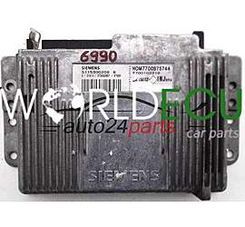 ECU CENTRALITA DE MOTOR RENAULT SCENIC 1.6 S115300208 B, HOM7700875744, 7700875744, 7700102318, INJ