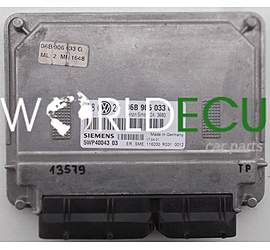 CENTRALINA MOTORE VOLKSWAGEN AUDI SEAT SKODA SIEMENS 5WP40 043 03, 5WP4004303, 06B 906 033 G, 06B906033G