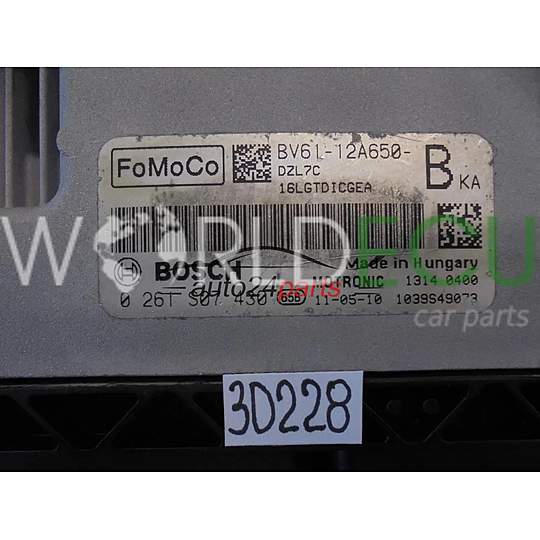 Calculateur Moteur FORD 0261S07430 BV61-12A650-BKA BV6112A650BKA