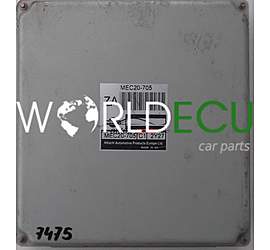 ECU ENGINE CONTROLLER NISSAN ALMERA 1.5 MEC20-705, MEC20705, C1, 2Y27, ZA