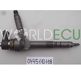 Iniettore carburante diesel COMMON RAIL 1.7 CDTI Z17DTL BOSCH 0445110118 OPEL ASTRA 97363811, 98433635, 93169125, 5821094, 5821534 - Usato