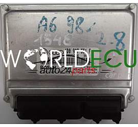 ECU ENGINE CONTROLLER AUDI A4 A6 2.8 QUATTRO 4D0907551F, 4D0 907 551 F, BOSCH 0261204687, 0 261 204 687 MOTORSTEUERUNG D02 26SA4994