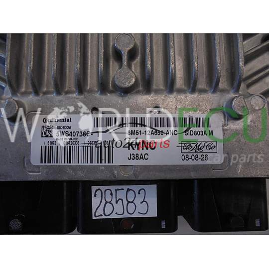 Centralina do motore FORD 8M51-12A650-ANC 8M5112A650ANC 5WS40736C-T