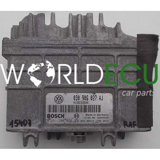 CENTRALINA MOTORE VOLKSWAGEN POLO BOSCH 0 261 204 824, 0261204824, 030 906 027 AJ, 030906027AJ