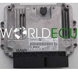 ECU ENGINE CONTROLLER FORD 1.6 BOSCH 0 261 S10 283, 0261S10283, BV61-12A650-DYA, BV6112A650DYA, BV61-12A650-D, BV6112A650D