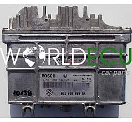 CENTRALINA MOTORE VW VOLKSWAGEN POLO, SEAT 1.0, BOSCH 0 261 203 744/745, 0261203744, 030 906 026 AK, 030906026AK