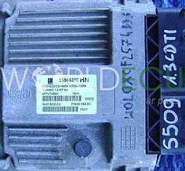 MOTORSTEUERGERÄT ECU STEUERGERAT OPEL  COMBO 1.3 CDTI Z13DTJ 55566390 HN 55566399 1232288, MJD 6O2.C3/HW04D/3324-C359, MJD602C3, 71600.184.01, 7160018401
